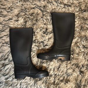 Marc Jacob’s vintage matte black tall rain boots rare